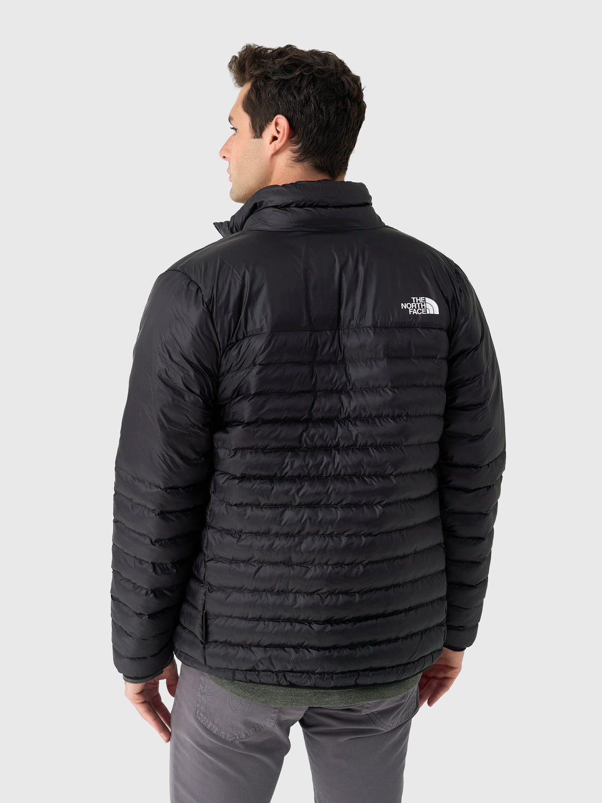 The North Face Black Stand-Collar Narrow-Quilted Puffer Jacket