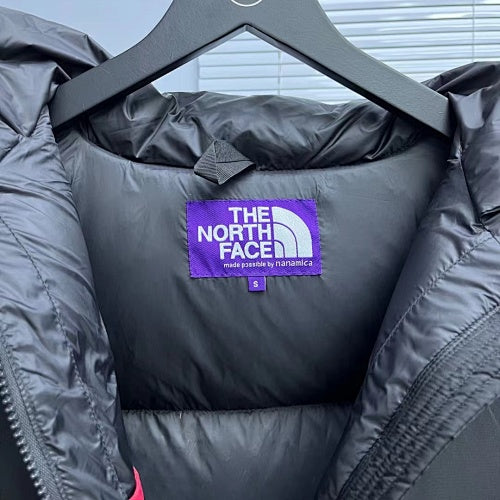 The North Face Black Hooded Quilted Puffer Jacket with Tonal Logos