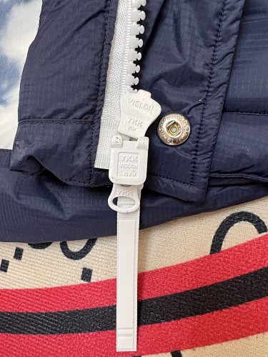 Canada Goose Navy Blue Quilted Puffer Vest with Printed Lining