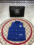 Canada Goose Royal Blue Quilted Puffer Vest with Printed Lining