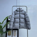 The North Face Steel Gray Hooded Quilted Puffer Jacket