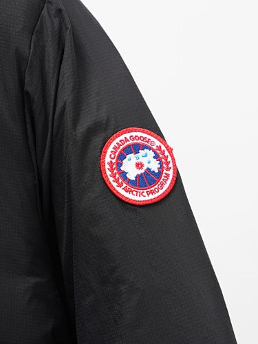 Canada Goose Black Stand-Collar Puffer Jacket with Zip Chest Pocket