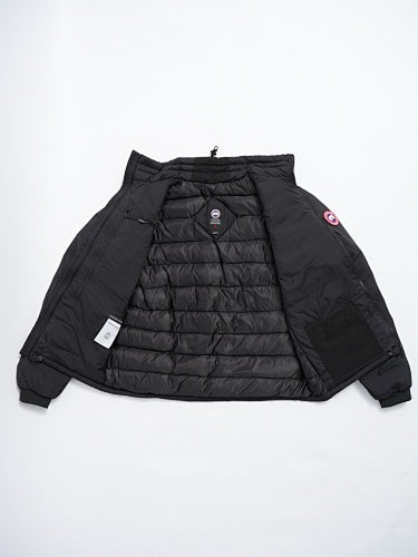 Canada Goose Black Stand-Collar Puffer Jacket with Zip Chest Pocket