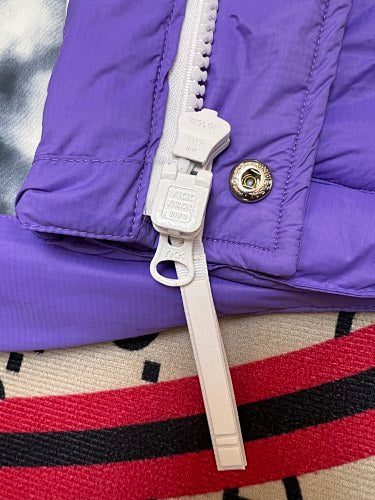 Canada Goose Purple Quilted Puffer Vest with Printed Lining