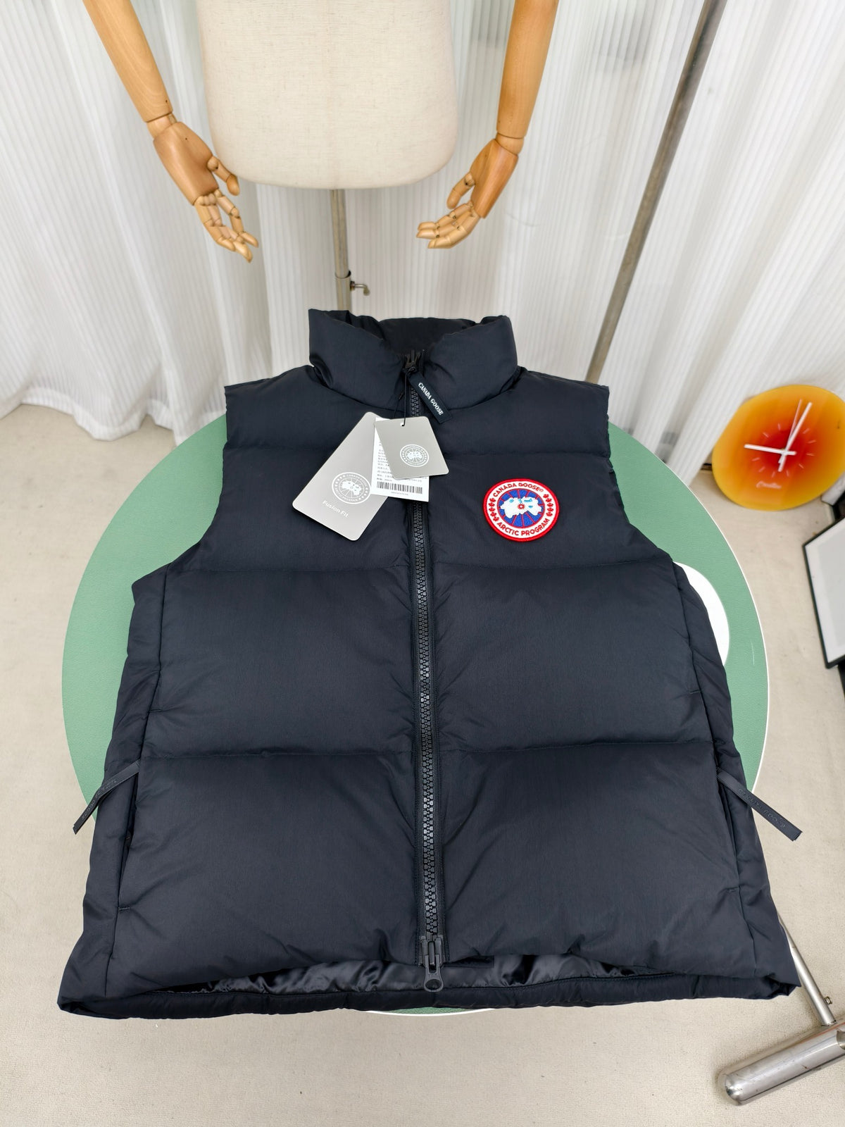 Canada Goose Black Stand Collar Quilted Puffer Vest