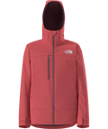 The North Face Red Hooded Full-Zip Jacket with Zip Chest Pocket