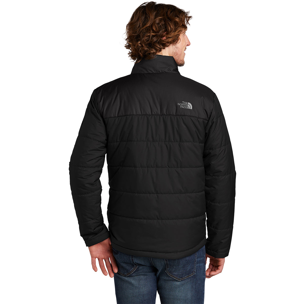 The North Face Black Stand-Collar Quilted Puffer Jacket