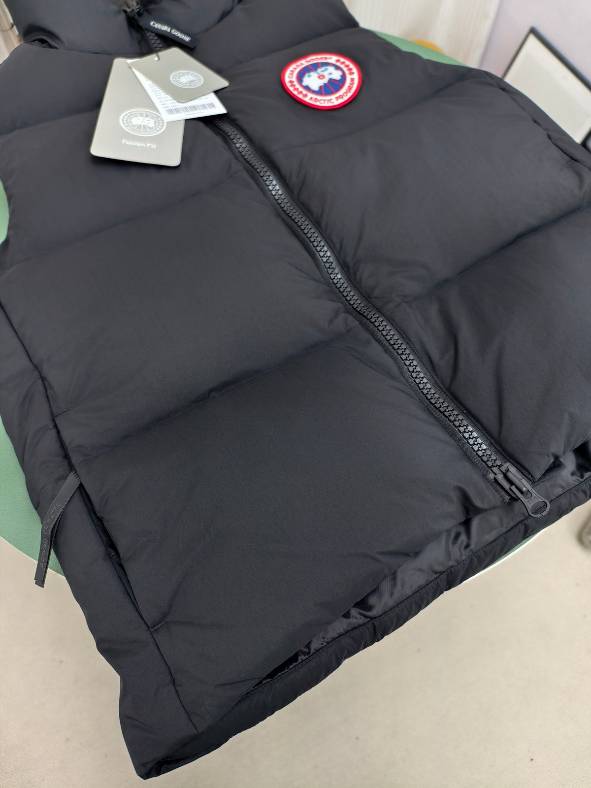 Canada Goose Black Stand Collar Quilted Puffer Vest