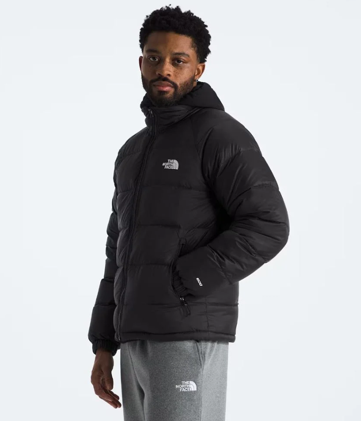 The North Face Black Stand-Collar Quilted Puffer Jacket with Zip Pockets