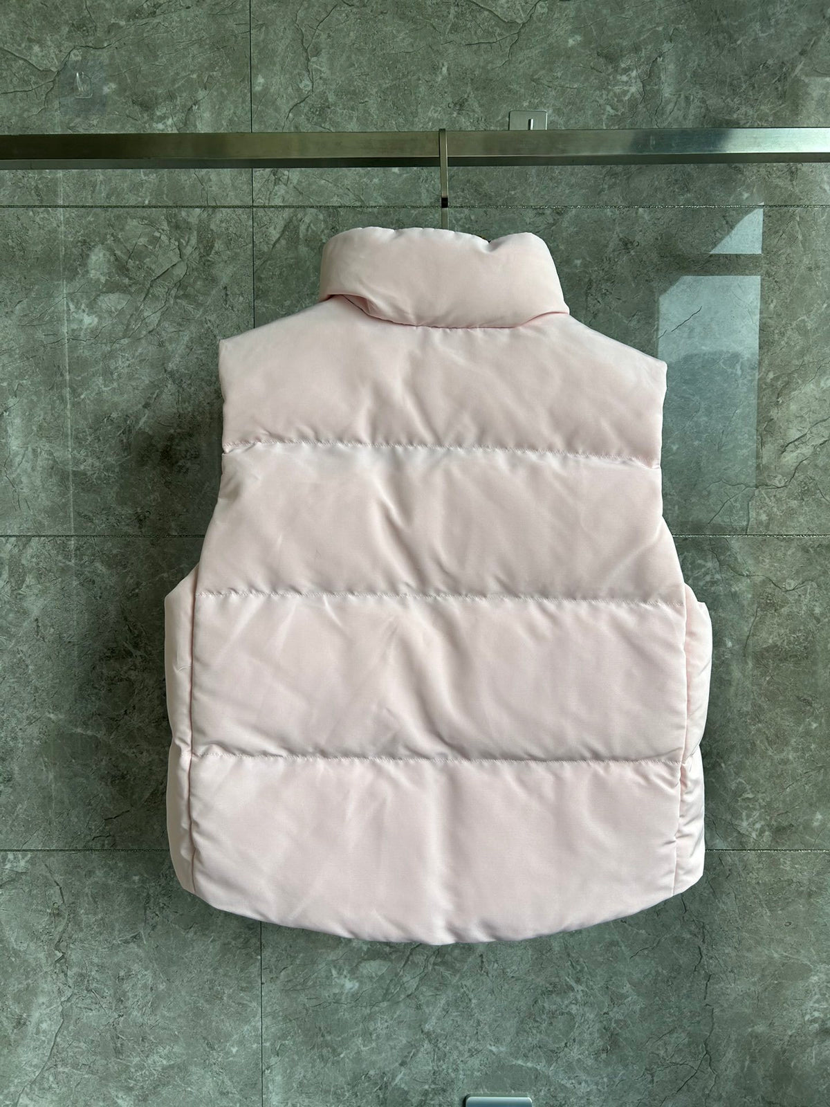 Canada Goose Pale Blush Pink Quilted Puffer Vest with Black Badge