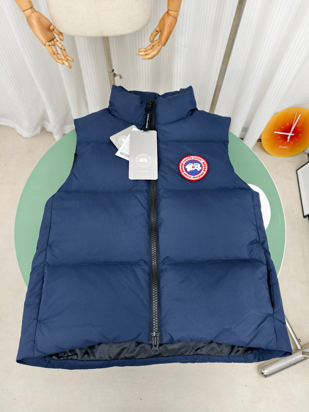 Canada Goose Navy Blue Stand Collar Quilted Puffer Vest