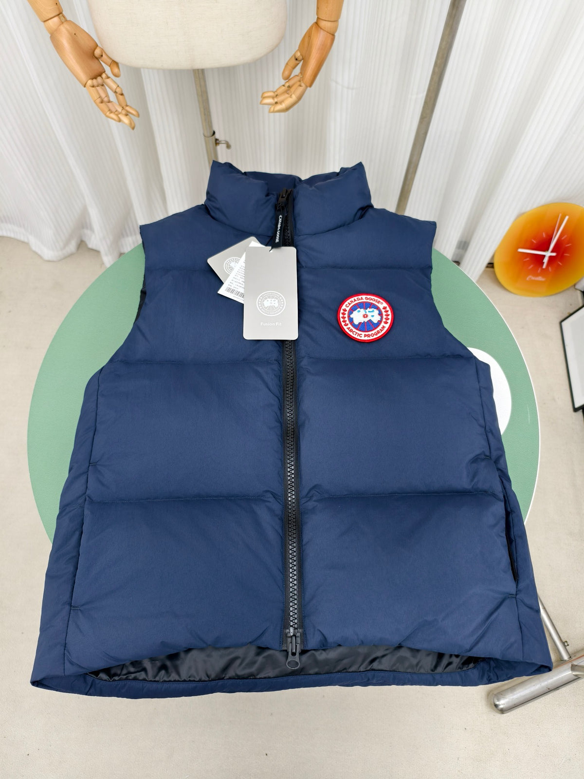 Canada Goose Navy Blue Stand Collar Quilted Puffer Vest