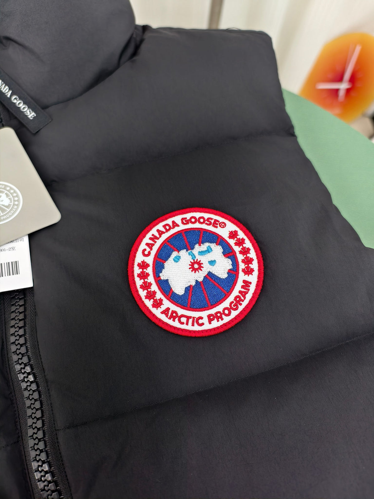 Canada Goose Black Stand Collar Quilted Puffer Vest